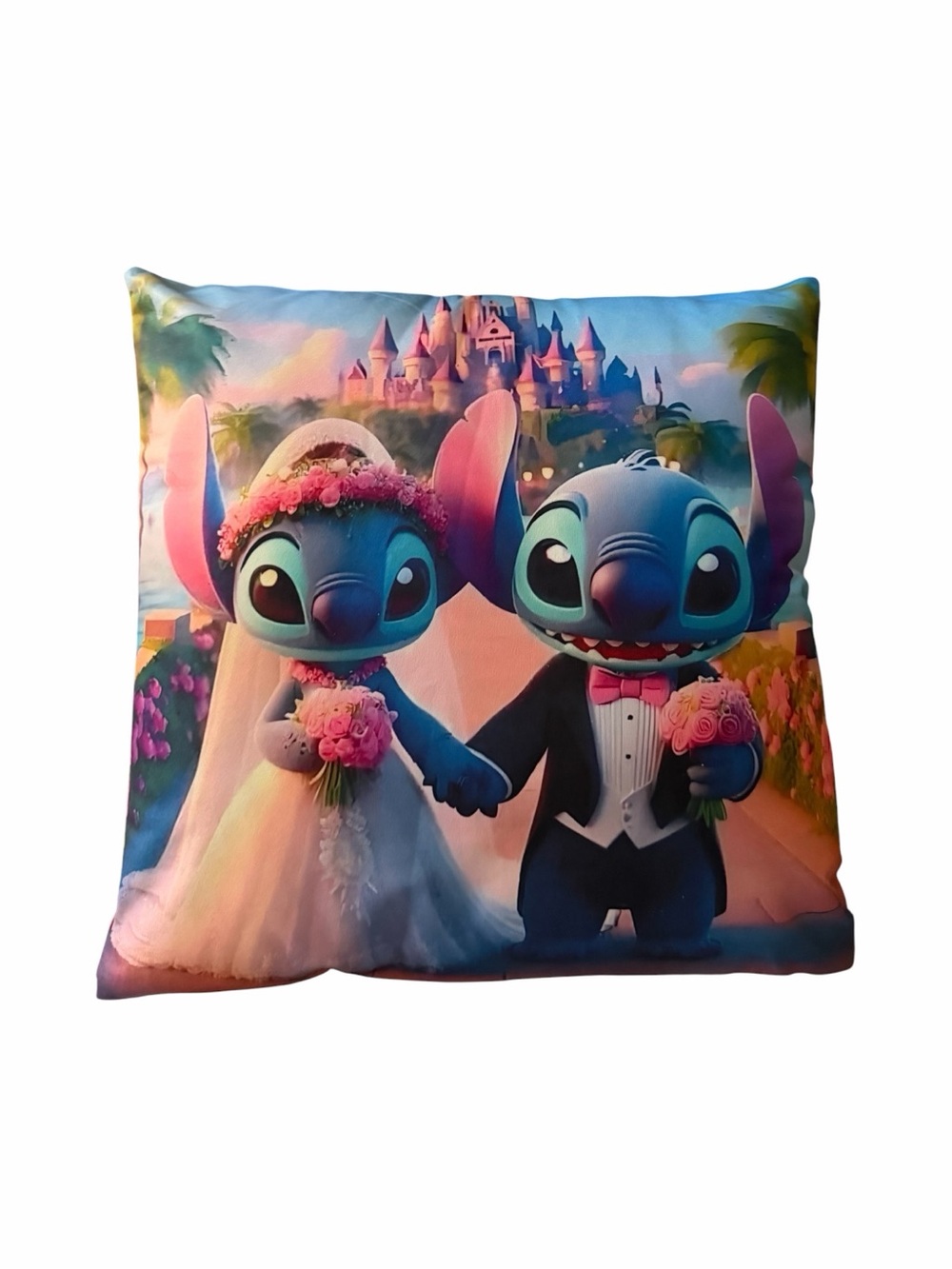 NWT-Blue Stitch Wedding Decorative Pillow
